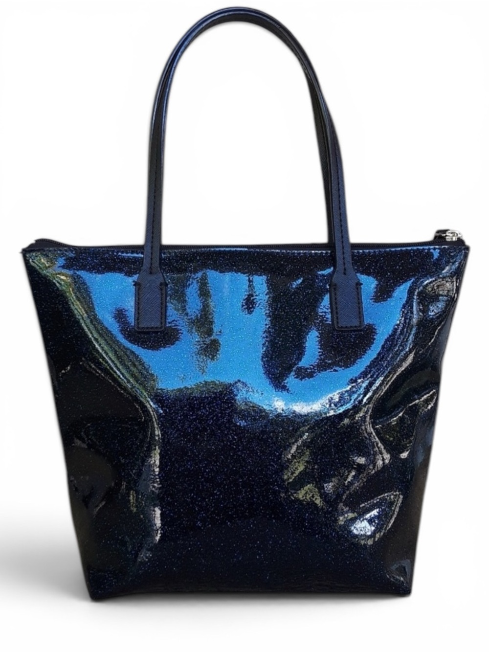 Kate Spade Mavis Street Jeralyn Blue Glitter Celestial Tote Shoulder Bag - Picture 13 of 13